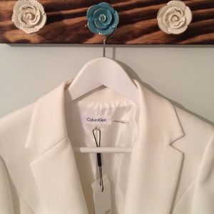Calvin Klein white blazer